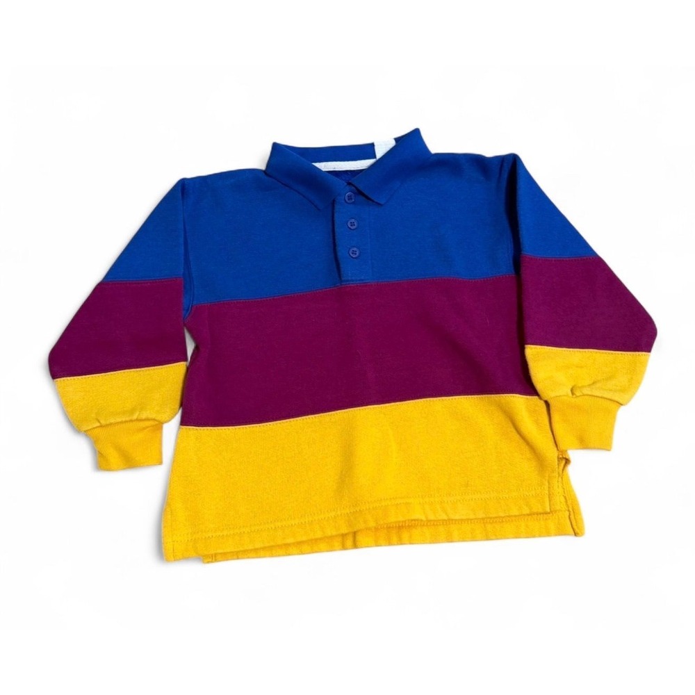Vintage 90's color block boys sweatshirt